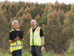 Integrated bioenergy portfolio leader Dr Paul Bennett and scientist Alan Jones.