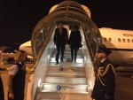 John Key and wife Bronagh arriving in Paris. Photo: John Key Twitter.