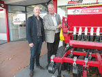 Clough Agriculture chair Don McFarlane (right) and Giltrap Engineering managing director Craig Mulgrew.