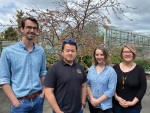 From left, Dr Rory Hill, Dr Victor Ye, Dr Chandré Honeth, and Sue Blackmore.