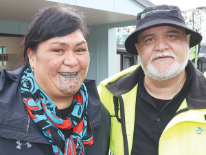 Minister of Maori Development Nanaia Mahuta and Ngai Tukairangi Trust chair Ratahi Cross at the official opening of the facility.