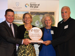 Last year&#039;s winners: Annabelle and Richard Subtil, of Omarama Station, and John Young and Lyn Godsiff, of Clearwater Mussels.