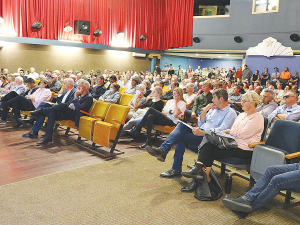 Wairoa mayor Craig Little describes the meeting turnout as the biggest crowd he’s ever seen at a public meeting in the town.