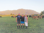 Lisa Groen with parents Klaas and Annette.