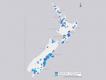 A map of the Mycoplasma bovis spread indicates that only the Bay of Plenty and Marlborough remain free of the disease.