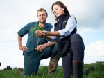 DairyNZ consulting officer Jaimee Morgan with Waikato dairy farmer James King. DairyNZ are conducting one-on-one visits throughout August.  