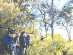 Members of the Hurunui Waiau Uwha Zone Committee (HWUZC) view biodiversity gains made at Smothering Gully a decade after the freshwater biodiversity programme began.