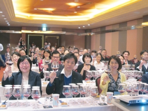 Wine tasting in Seoul.