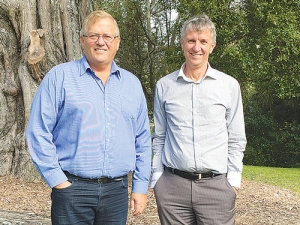 Former Fonterra directors Colin Armer and Greg Gent who are putting up a remit at the co-op’s AGM to revamp its board.