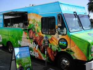 A food truck is hitting the streets, bringing a taste of New Zealand beef and lamb to Los Angeles.