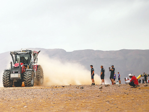 The 8S was entered in the truck category and is the first tractor to enter the event.