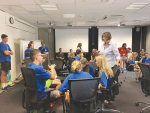 Students learn about the dairy industry at DairyNZ.