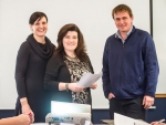 AWDT executive director Lindy Nelson (centre), Justine Kidd and Sam Orsborn facilitating part of AWDT’s Understanding Your Farming Business Programme.