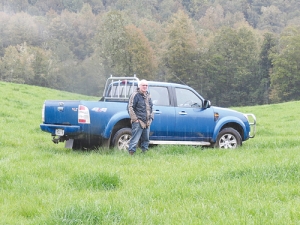 Westland Milk chairman Matt O’Regan on his farm.