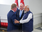 Todd McClay, Christopher Luxon, and Indian Prime Minister Narendra Modi on the visit to India in March 2025 where the NZ-India FTA was launched.