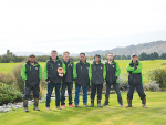 Medbury Farm Ltd general manager Dave Hislop (second from left) with his staff.