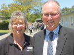 Susan Stokes of DairyNZ and Arthur Graves, principal at Taratahi Agricultural College.