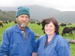 Renee and Greg Rooney on their West Coast farm.