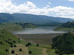 Artist&#039;s impression of the proposed Ruataniwha dam.