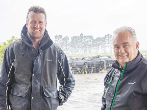 James Barbour (left), with James Livingston, Ravensdown.