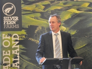Silver Ferns Farms chairman Rob Hewitt (right) and chief executive Dean Hamilton (pictured) are confident of getting the Shanghai Maling deal over the line.