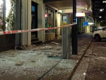 Damaged buildings on Wakefield Street, Wellington. Photo: @nkpnz on Twitter.