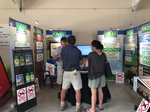 Talking sheep measles with Ovis at the East Coast Farming Expo earlier this year.