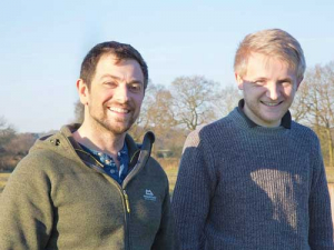 Hands-free hectare partners Jonathon Gill, Harper Adams University and Martin Abell, Precision Decisions.