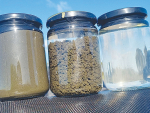 Effluent is separated into two parts - solid that gets composted and a cleansed water reused for washdown and irrigation.