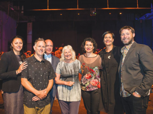 The opening day ensemble, who told the story of Turangawaewae to the 600 plus attendees.