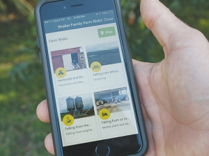 The app allows farmers to develop their own Health and Safety Plan.