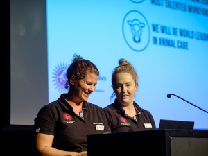 Supplied; Dairy Women’s Network Regional Leaders Aimee Wilson and Rachel Usmar.