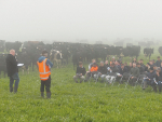 LUDF administrator Jeremy Savage and manager Peter Hancox speak at the farm&#039;s recent Autumn Focus Day.