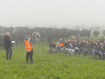 LUDF administrator Jeremy Savage and manager Peter Hancox speak at the farm's recent Autumn Focus Day.