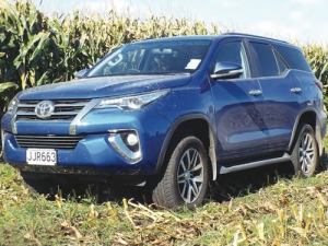 ￼The Fortuner is Toyota’s medium-wagon SUV.