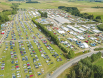 An aerial view of the Southern Field Days Waimumu site during the last event, in 2016. SUPPLIED/SOUTHERN FIELD DAYS.