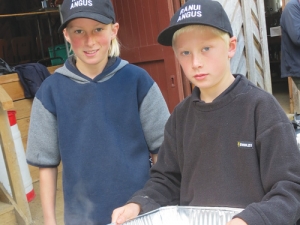 Attendees at the field day were served up fresh steak by the next generation of Johnstone farmers.