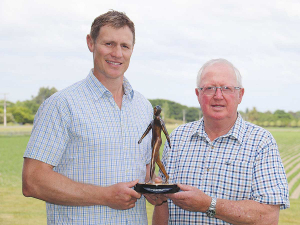 Mat Hocken with father Ross Hocken.