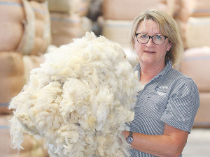 Hawkes Bay wool broker Philippa Wright.