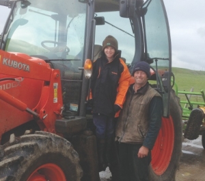 His Kubota keeps rolling along!