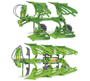 Cayros M two furrow (above) and Cayros XM three furrow (below).