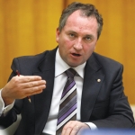 Australian Agriculture Minister Barnaby Joyce.