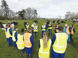 Last week Agriculture Minister Damien O’Connor met with a group who were in the final week of the GoDairy programme.