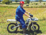 Craig Brown with his electric bike.