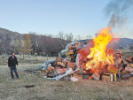 Beehive burning causes spat between apiarist and agency