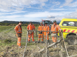 Fonterra’s emergency response team on the West Coast two weeks ago.