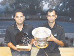 Share Farmers of the Year Manoj Kumar (right) and Sumit Kamboj.