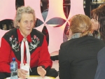 Dr Temple Grandin at the NZ Vet Association conference in Hamilton.