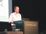 Chris Morley, DairyNZ speaking at the NZ vets conference in Hamilton last week.