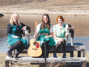 (From left to right) Emma Newborn, Mel Parsons and Amelia Dunbar. 